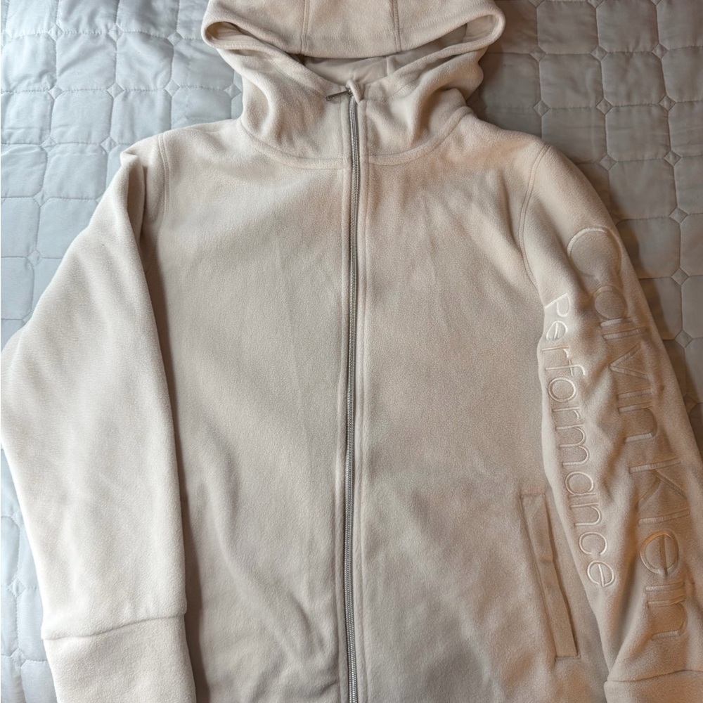 Calvin Klein Performance Cream Zip Fleece